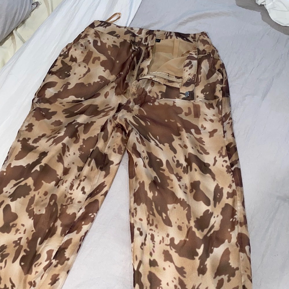 Brown and tan pants